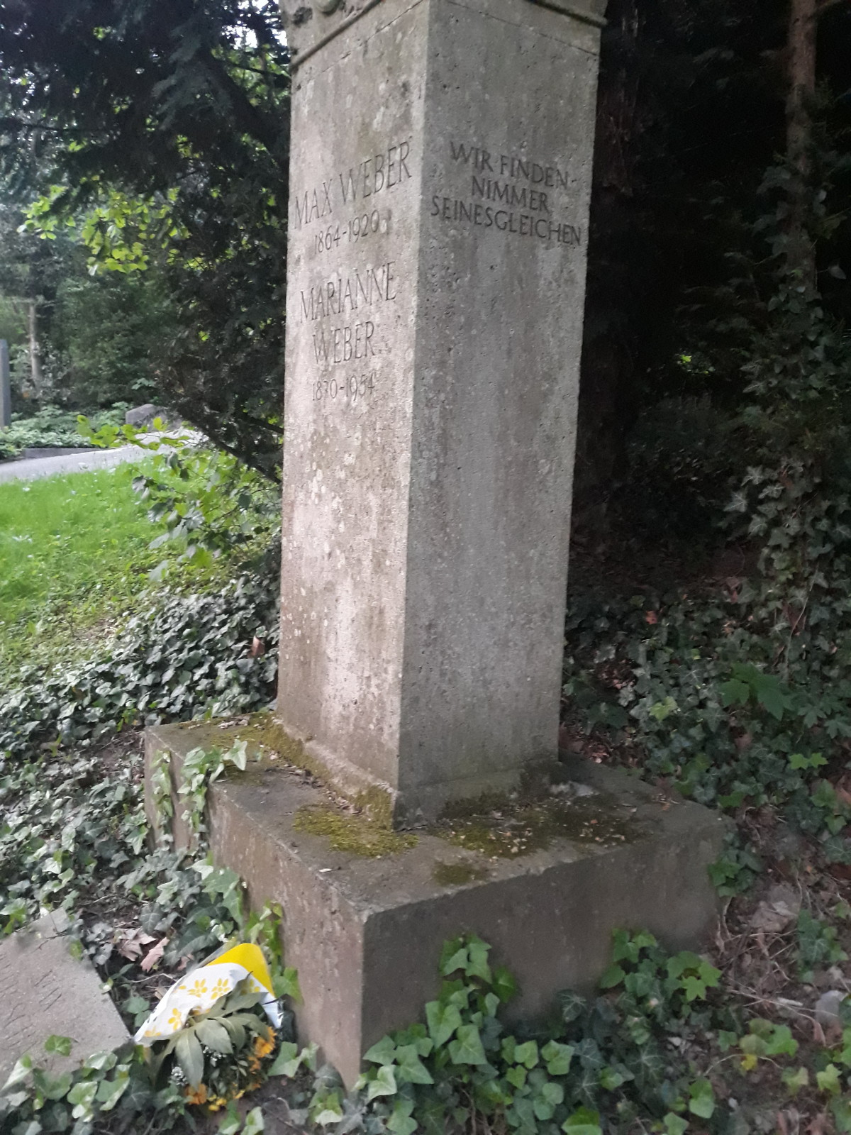 On Visiting Max Weber’s Gravestone